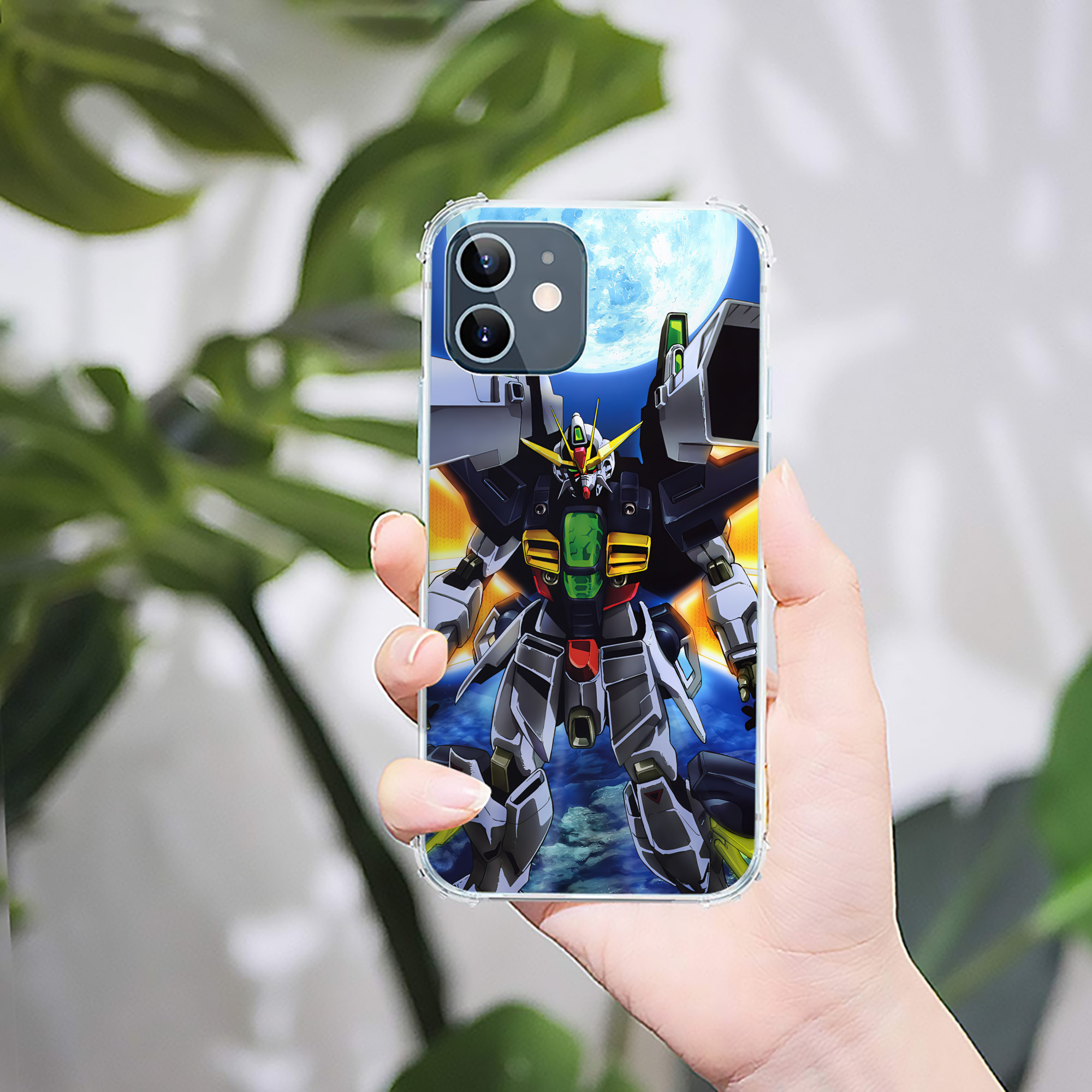 （画像用） 機動戦士ガンダム Mobile Suit Gundam 【iPhone 12シリーズ対応】透明スマホケース（クリアソフトケース）